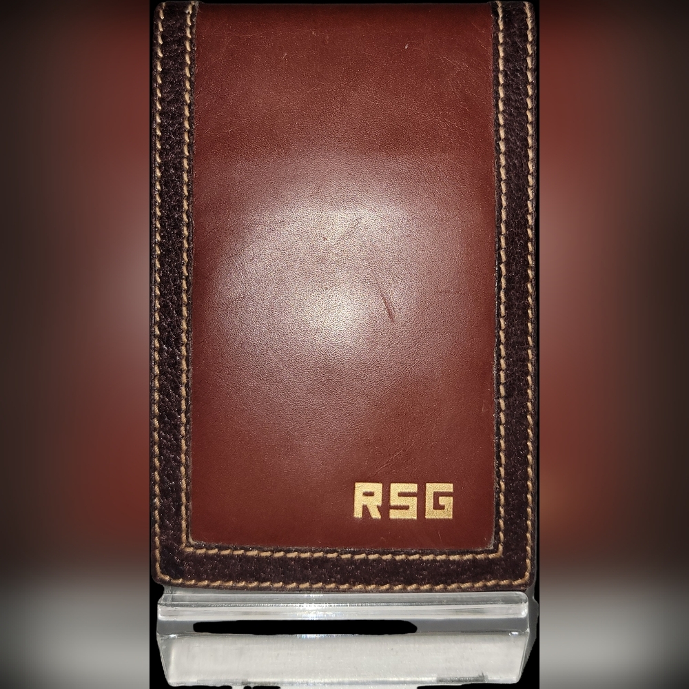 VINTAGE MARK CROSS Brown Leather Note Pad Agenda